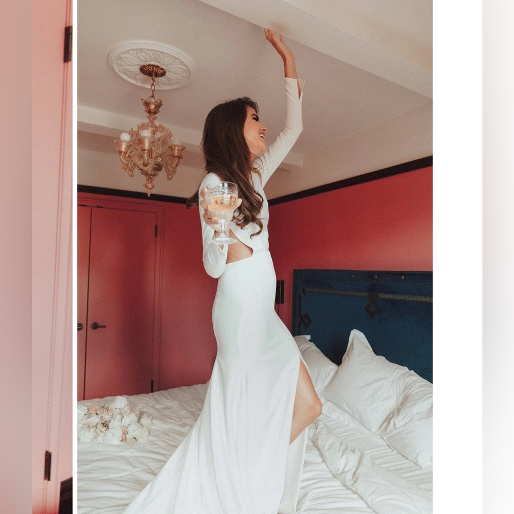 Sarah Seven Wedding Dress Gown | Ivory | Size (4/6) - Picture 14 of 16